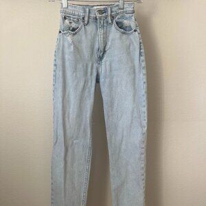 Abercrombie Ankle Straight Ultra High Rise Jeans